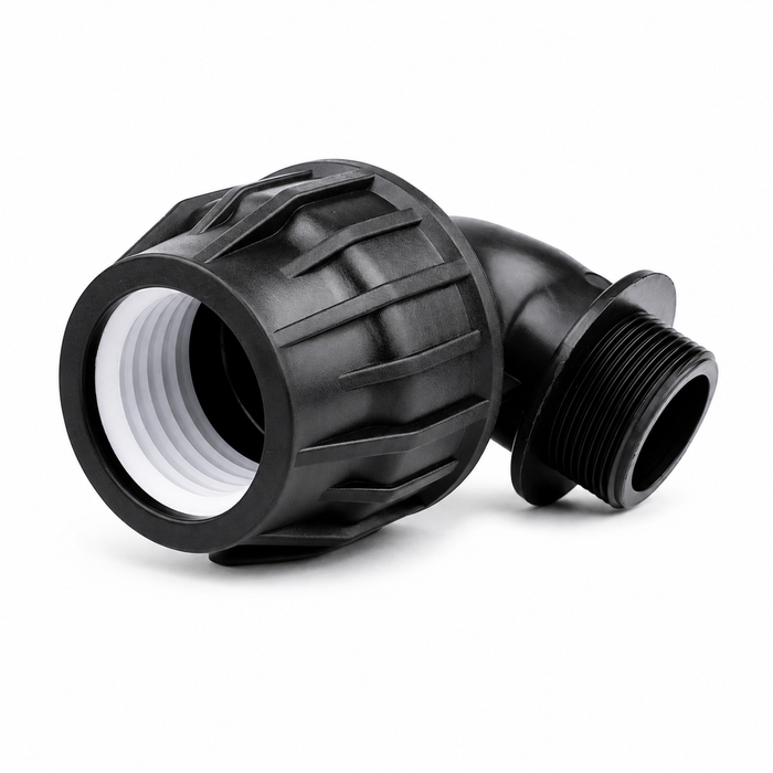 PEM Vinkel 90° 50 mm x 1½ tum utvändig gänga