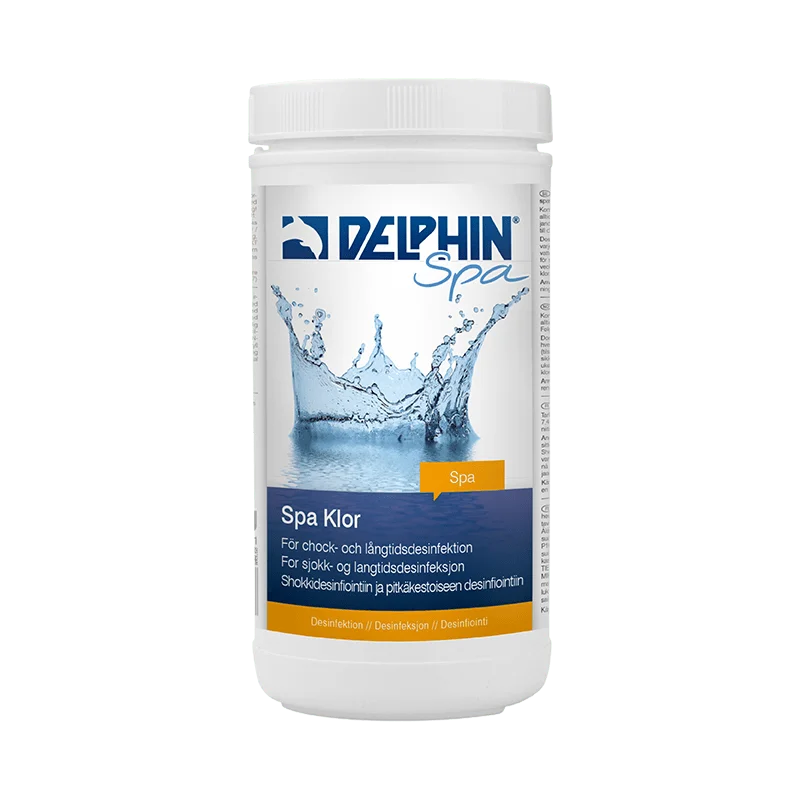 Delphin SPA Klor 1 kg | Snabblösande klor för spabad