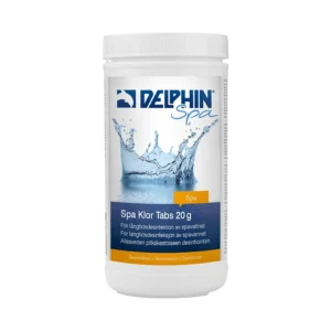 Delphin SPA Klor Tabs 20g 1 kg | Långsamlösande klortabletter för spabad