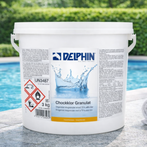 Pool Chockklor Granulat 3kg - Snabbverkande klor för kristallklart poolvatten