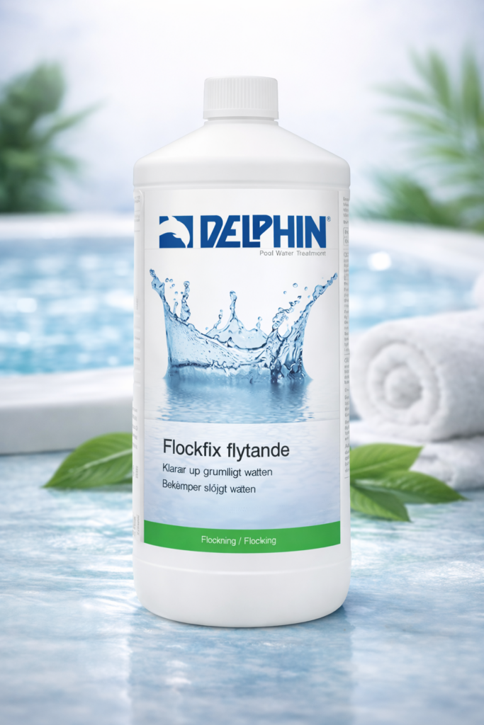 Pool Flockfix Flytande 1L - För kristallklart poolvatten
