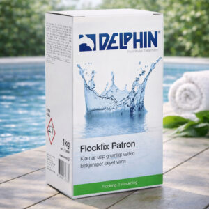 Flockfix Patron - Klarnar grumligt poolvatten effektivt