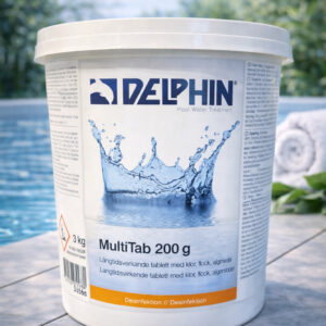 Multiklor 200g Tabletter 3kg - Storpack för pool