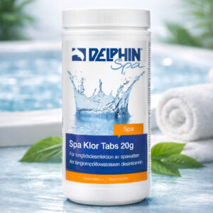 Spa Klor Tabs 20g 1kg - Långsamverkande klor för rent och bakteriefritt spabad