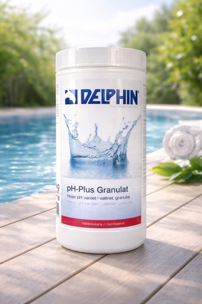 pH Plus Granulat 1kg - Höjer pH-värdet i poolvattnet