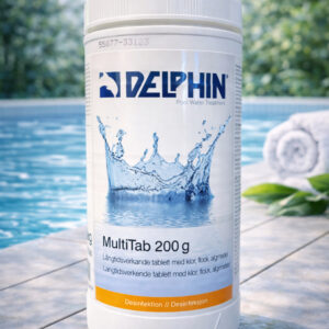 Multiklor 200g Tabletter 1kg - Långtidsverkande poolklor