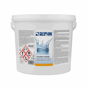 Delphin Chockklor Granulat 5 kg | Snabbverkande chockklor för pool