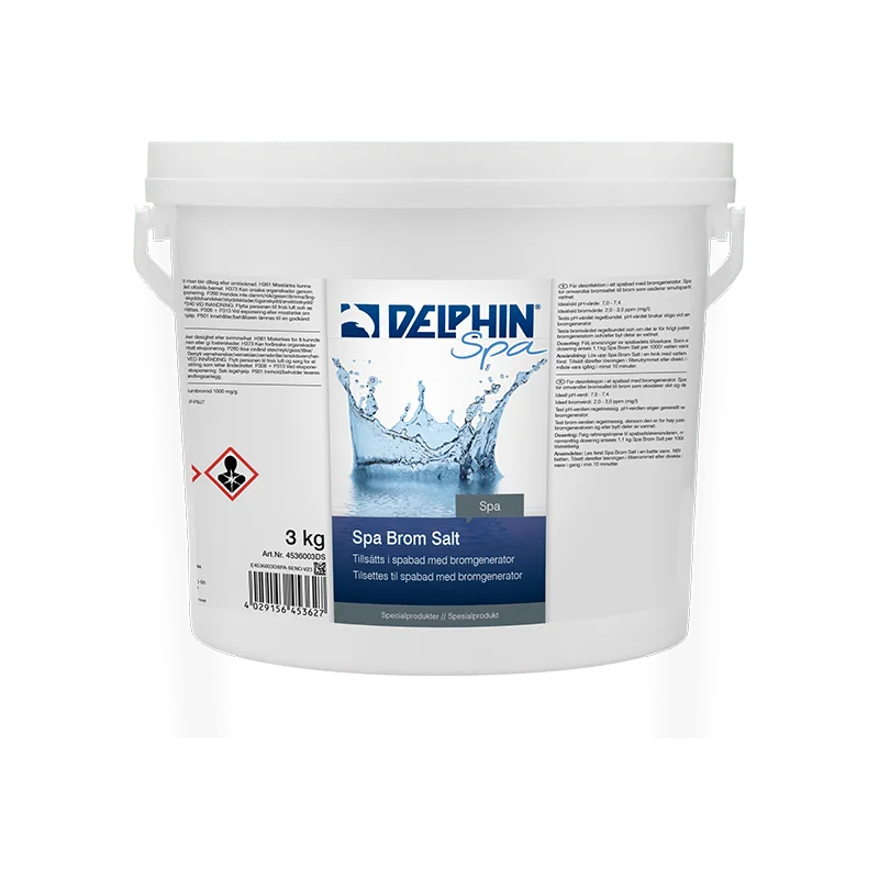 Delphin SPA Brom Salt 3 kg | Bromsalt för spabad med bromgenerator
