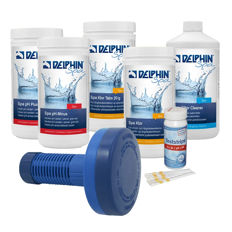 Delphin SPA Startset Klor Tabs | Komplett startpaket för spabad med klortabletter