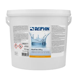 Delphin MultiTab 200g 10 kg | Långtidsverkande klorpuckar med algmedel och flockmedel