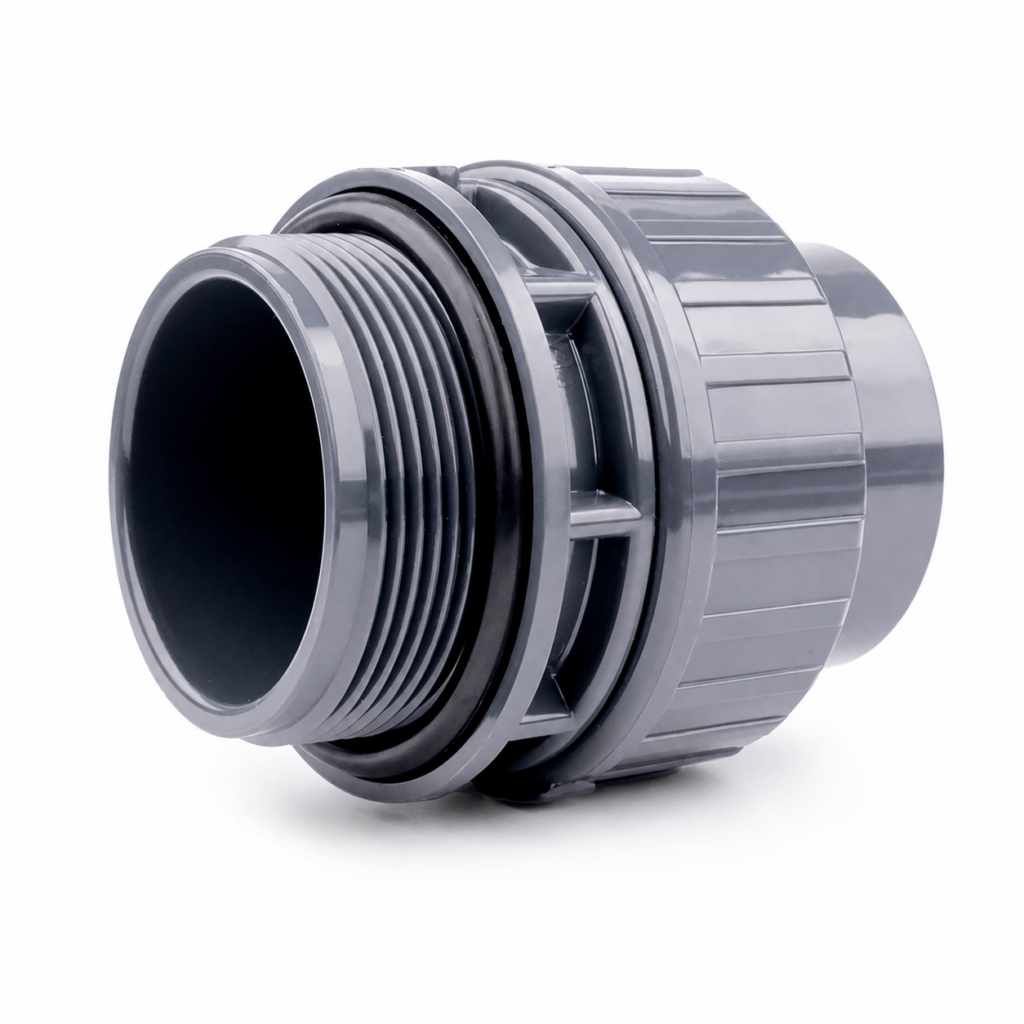 PVC Unionskoppling 50 mm x 2 tum utvändig gänga